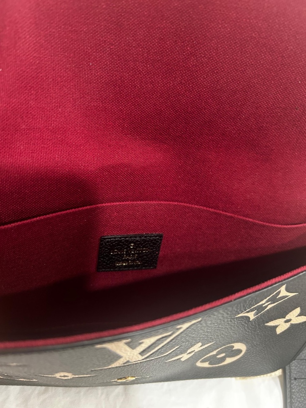 Louis Vuitton Black & Beige Monogram Chain Wallet Crossbody - Picture 5 of 10